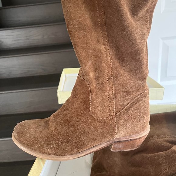 Tan Suede Slouch Boots- size 7.5M - Picture 4 of 4